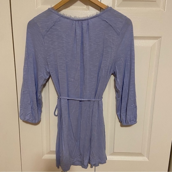 Thyme Maternity Periwinkle Boho Blouse Top Small - Picture 5 of 8